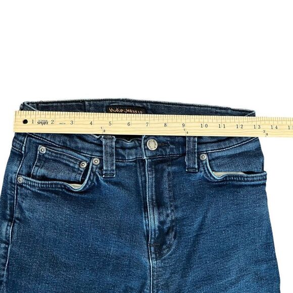 Nudie Jeans Co. Men's Pipe Led Rinse Indigo Black Skinny Denim Jeans Size 30 - Picture 8 of 10